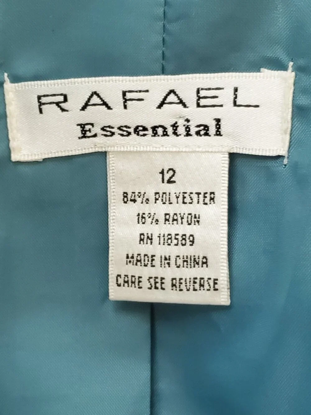 Rafael Essential Women's Green Textured Blazer/Jacket SZ 12